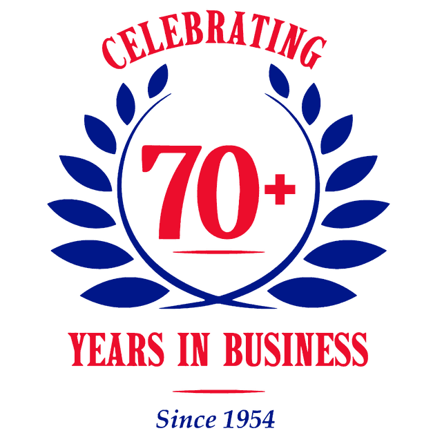 Celebrating 70+ years in business, since 1954