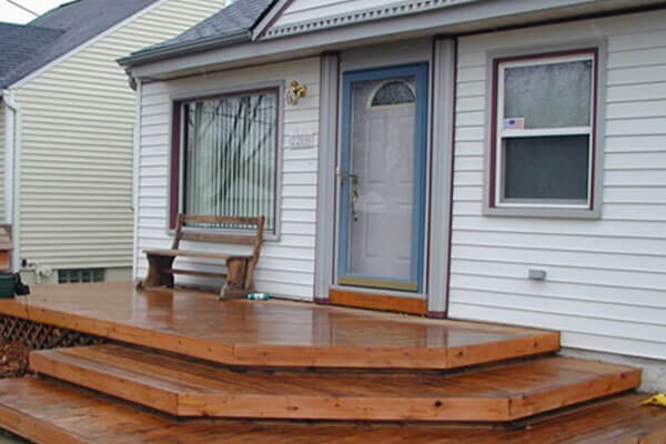Custom backyard deck