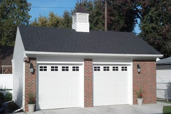 Newly built detached garage